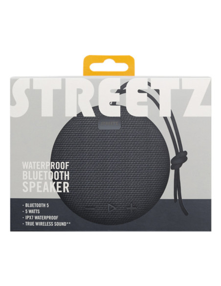 Waterproof BT speaker, TWS, IPX7, 5 W, black