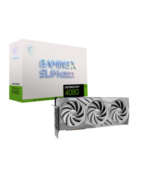16GB GeForce RTX 4080 GAMING X SLIM WHITE 16GB GeForce RTX 4080 GAMING X SLIM WHITE