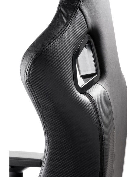 SCOUT PM30 Gaming Chair PVC e Tessuto Black/White con Poggiatesta, Cuscino Lombare, braccioli 4D SCOUT PM30 Gaming Chair PVC e Tessuto Black/White con Poggiatesta, Cuscino Lombare, braccioli 4D