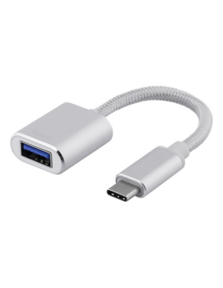 USB-C – USB-A 3.1 Gen 1 - adapter, Silver