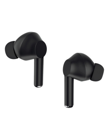 Cuffie In Ear Bluetooth Stereo Nero headset con microfono, Custodia di ricarica, regolazione del volume