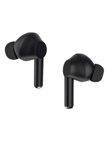 Cuffie In Ear Bluetooth Stereo Nero headset con microfono, Custodia di ricarica, regolazione del volume