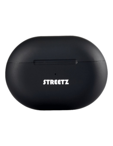 Cuffie In Ear Bluetooth Stereo Nero headset con microfono, Custodia di ricarica, regolazione del volume