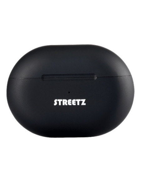 Cuffie In Ear Bluetooth Stereo Nero headset con microfono, Custodia di ricarica, regolazione del volume