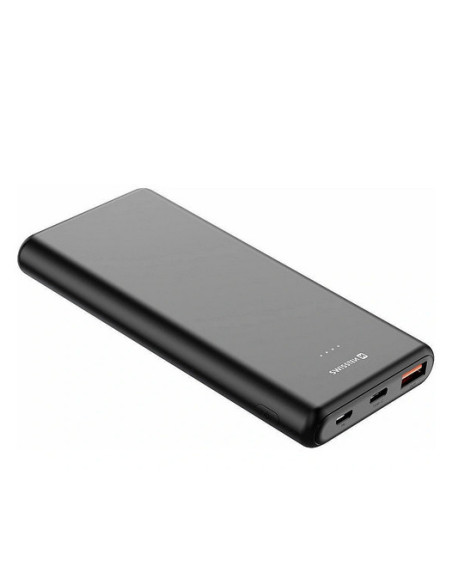 10.000mAh Power Bank USB Type-A, USB Type-C, Black