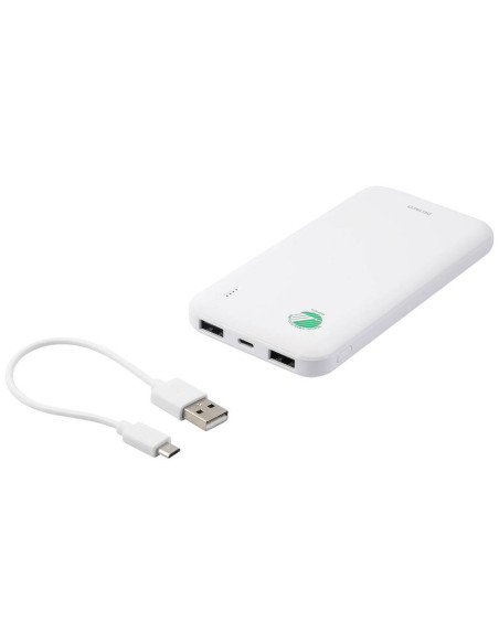 10.000mAh Power bank LiPo USB-A Bianco