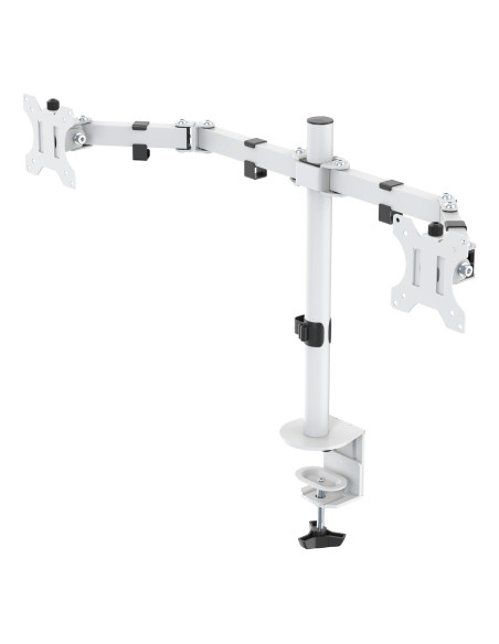 Dual Monitor Desk Arm 13-32 inch screens White