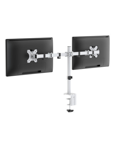 Dual Monitor Desk Arm 13-32 inch screens White