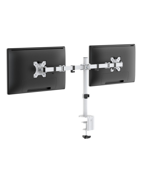 Dual Monitor Desk Arm 13-32 inch screens White