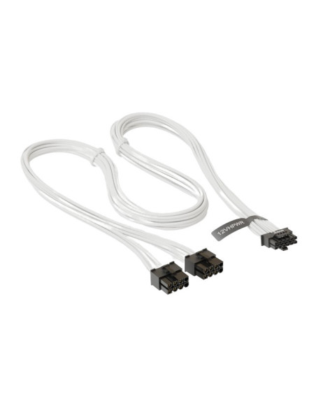 PCIe 5.0 Adapter White Adattatore da 2x 8Pin con connettore HPWR da 12 V