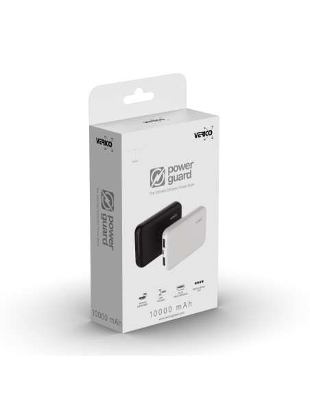10.000 mAh Powerbank Guard Lithium-Ion (Li-Ion) Nero