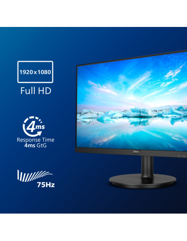 23.8" V Line FHD 75Hz 4ms Speakers2W Black