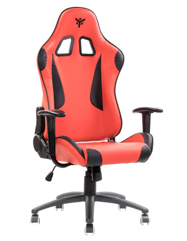 PLAYCOM PM20 PVC  Doppio Cuscino, Schienale  Reclinabile, Rosso/Nero