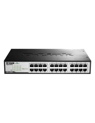 24-Ports DGS-1024D Unmanaged 10/100/1000 Gigabit Switch, Rackmount/Desktop