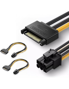 Cavo Sata 15 Poli M - 6 Poli PCI Express 2