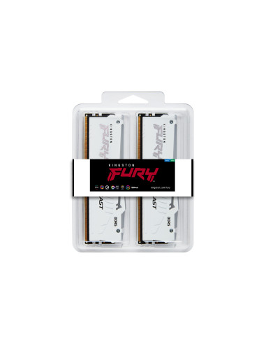 32GB (2x16GB) FURY Beast White RGB 6000MHz XMP/EXPO