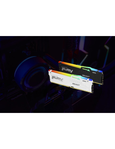 32GB (2x16GB) FURY Beast White RGB 6000MHz XMP/EXPO