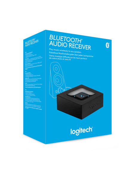 Bluetooth Audio Receiver fino a 15m Nero. Wireless, ?Pc/Mac/Smartphone/Tablet/Ricevitore Av, Uscite Audio 3.5 Mm E Rca Alle Cas