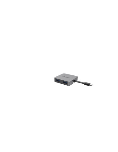 Adattatore Multiporta Portatile USB Type-C 4 in 1 | Argento