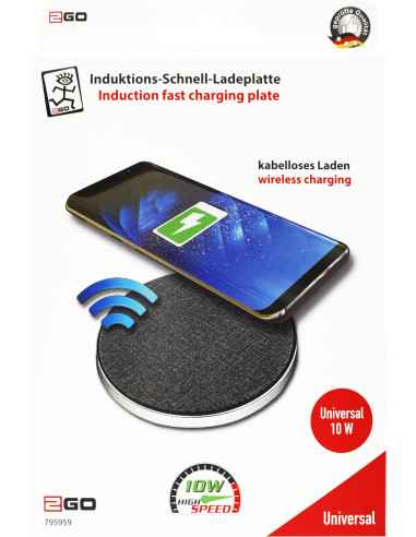 10W Caricatore Universale Wireless QI Ricarica Veloce