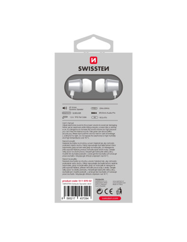 YS500 Metal Dynamic, microphone, white, 3.5 mm jack