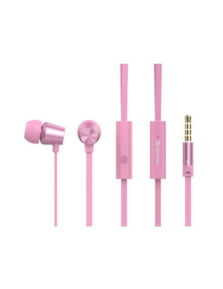 YS500 Metal Dynamic, with microphone, pink, 3.5 mm jack