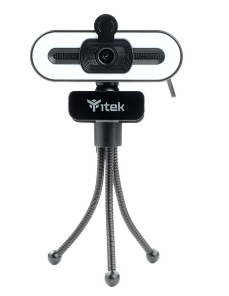 Webcam con Microfono W401L - Full HD-  30FPS- Luce LED 3 mode- USB- treppiede Webcam con Microfono W401L - Full HD-  30FPS- Luce LED 3 mode- USB- treppiede