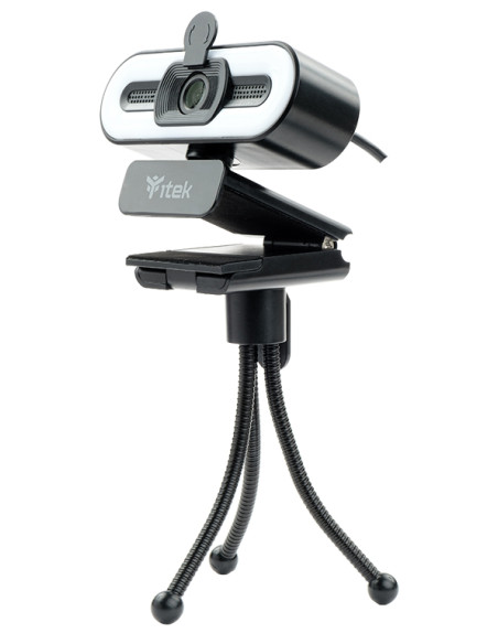 Webcam con Microfono W401L - Full HD-  30FPS- Luce LED 3 mode- USB- treppiede Webcam con Microfono W401L - Full HD-  30FPS- Luce LED 3 mode- USB- treppiede