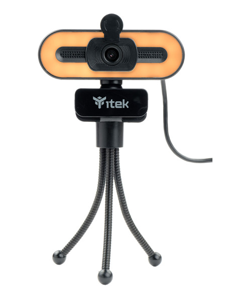 Webcam con Microfono W401L - Full HD-  30FPS- Luce LED 3 mode- USB- treppiede Webcam con Microfono W401L - Full HD-  30FPS- Luce LED 3 mode- USB- treppiede