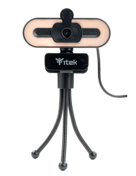 Webcam con Microfono W401L - Full HD-  30FPS- Luce LED 3 mode- USB- treppiede Webcam con Microfono W401L - Full HD-  30FPS- Luce LED 3 mode- USB- treppiede