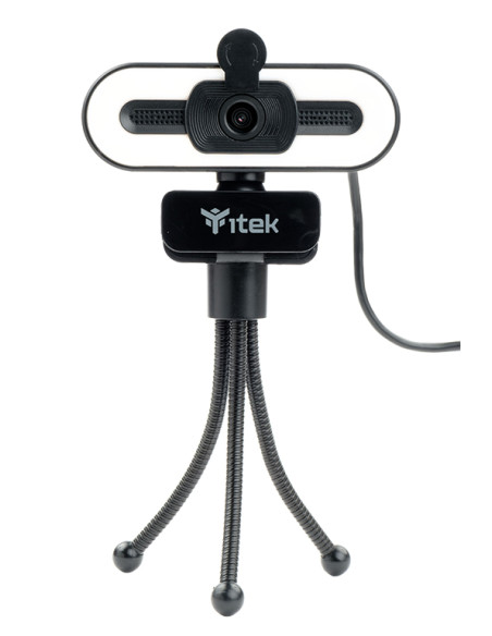 Webcam con Microfono W401L - Full HD-  30FPS- Luce LED 3 mode- USB- treppiede Webcam con Microfono W401L - Full HD-  30FPS- Luce LED 3 mode- USB- treppiede