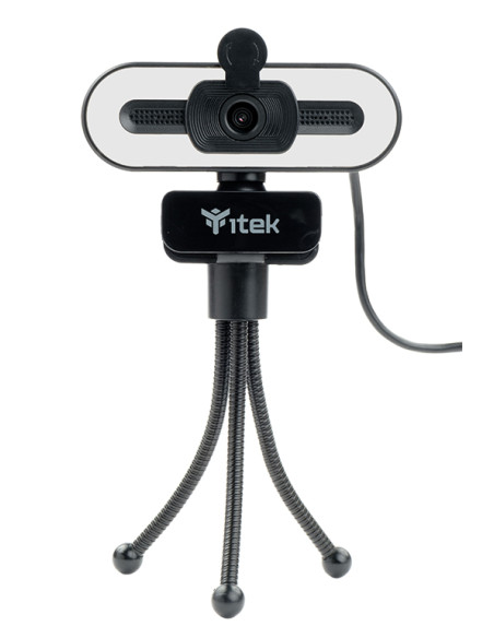 Webcam con Microfono W401L - Full HD-  30FPS- Luce LED 3 mode- USB- treppiede Webcam con Microfono W401L - Full HD-  30FPS- Luce LED 3 mode- USB- treppiede