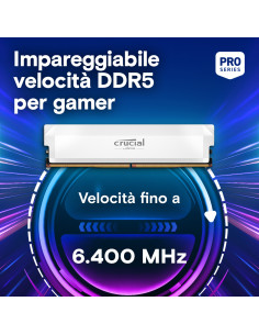 64GB (2x32GB) Pro 6000 MHz CL40 White XMP/EXPO 2