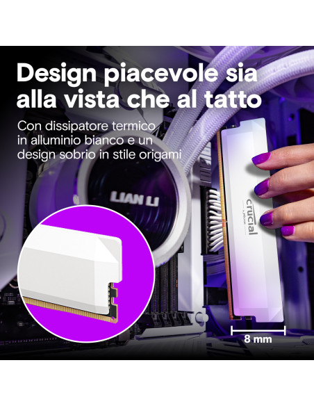 64GB (2x32GB) Pro 6000 MHz CL40 White XMP/EXPO