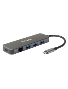 5-in-1 USB-C Hub with Gigabit Ethernet/Power Delivery x3 SuperSpeed USB 3.0 ports, x1 USB-C (Thunderbolt 3) 60w