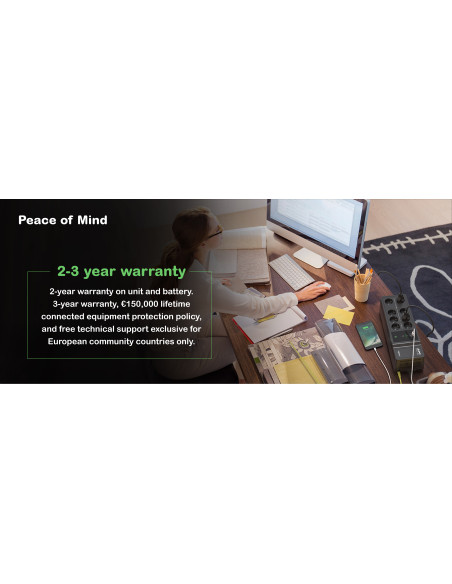 Back-UPS 1050VA 230V USB Type-C and A charging ports