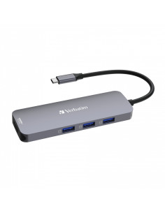 CMH-08 USB Type-C Pro Multiport Hub 8 Port 2 x HDMI, 8K 30Hz, 4K 30Hz, 3 x USB-A 3.2 Gen1, 5Gb/s, 1 x SD 3.0, 1 x microSD 3.0,  2