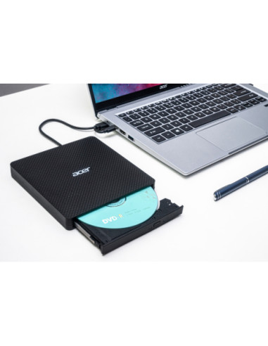 DVD Writer AXD001 optical disc drive DVD±RW Black USB Type A (3.0) and C port (3.0)