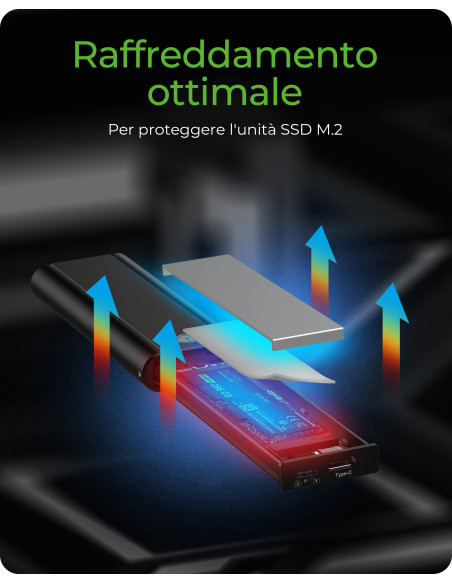 SSD enclosure Black M.2 IB-1807MT-C31