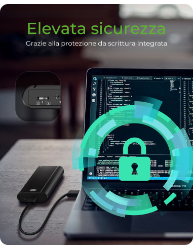 SSD enclosure Black M.2 IB-1807MT-C31