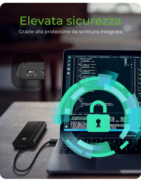 SSD enclosure Black M.2 IB-1807MT-C31