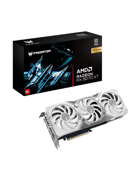 16GB Radeon RX 9070 XT OC Predator BiFrost GDDR6 White Edition