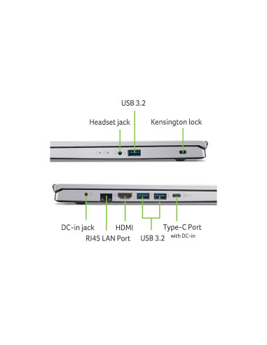 15.6" Aspire Go 15 AG15 Ryzen 7 5825U 32GB 1TB W11 Home