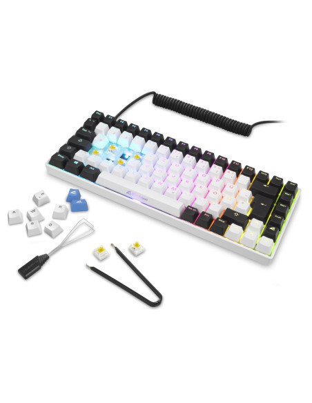 SKILLER SGK50 S3 Tastiera meccanica, layout 75%, Switch Gateron Yellow
