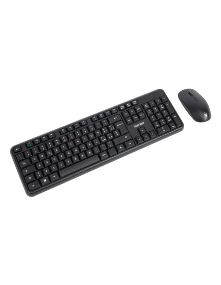 Serie Ufficio Kit Mouse e Tastiera RF Wireless + USB QWERTY Ita Black