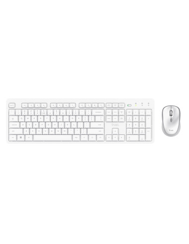 Ody II keyboard Mouse included Home/Office RF Wireless Italian White