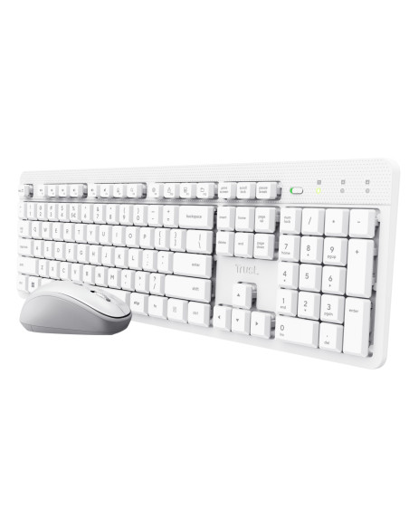 Ody II keyboard Mouse included Home/Office RF Wireless Italian White