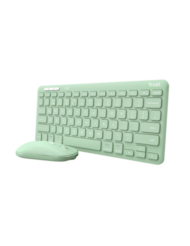 Lyra Keyboard Mouse included Universal RF Wireless + Bluetooth QWERTY Italian Green