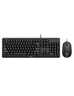 2000 Series Kit Tastiera e Mouse USB QWERTY Ita Black