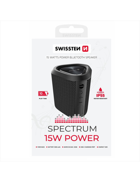 Spectrum 15W Black Speaker Bluetooth